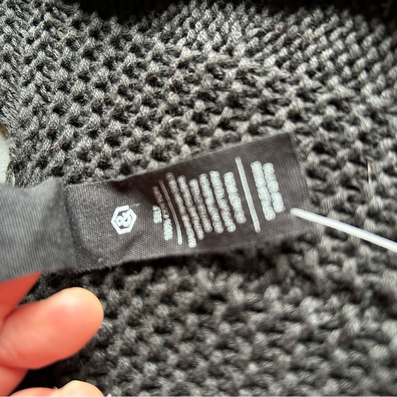 Cable Knit oversized  Cardigan 100% cotton olive green - Picture 7 of 11